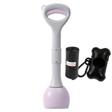 精選優品 撿便器 拾便器 折疊拾便器 拾便袋 剷屎神器 便攜折疊狗狗拾便器外出遛狗不臟手撿便器狗屎夾子家用剷屎, 48CM魅力紫（套餐一）, 1個