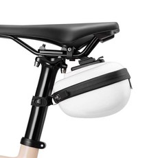 ROCKBROS 硬殼自行車包 便攜坐墊包, 1個, 白色-硬殼尾包,0.4升, 白色-硬殼尾包