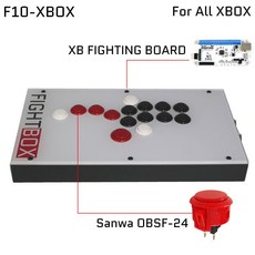FIGHTBOX 모든 단추 레버리스 아케이드 게임 PS 스위치용 PC 컨트롤러 F10, Version 3