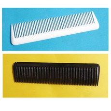 헤어 머리빗(미포장/흰색/벌크)x 1개/신사빗/빗/헤어빗/일자빗/서비스/휴대용/, 1개