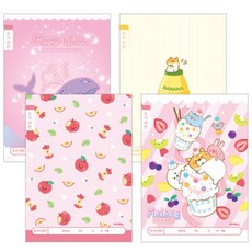 여아 예쁜글씨 눈금있는 10칸 글쓰기공책5P 여자아이 넓은칸, 랜덤1개 11584, 랜덤1개 11584