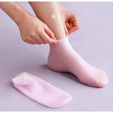 남성길116 올 실리콘 보습양말 덧신 발꿈치 발보습 각질케어 풋케어, 1개, 상세페이지 참조ml, NSG116  올 실리콘보습양말(핑크)