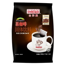 DR精選美妝平價店金祥麟Gold kili 冷萃美式二合一黑咖啡340g/袋裝 新加坡原裝進口, 1個, 黑咖啡340g/袋