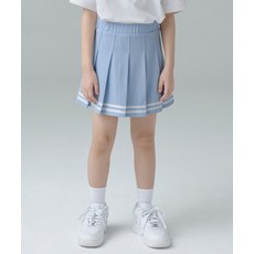 무신사 스탠다드 MUSINSA STANDARD KIDS 피케 밴딩 플리츠 스커트 [파스텔 블루] MKDSK4Z03-PU 418534