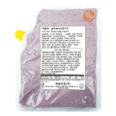 블루베리크림치즈 1kg 액상치즈 크림치즈 베이글, 1개