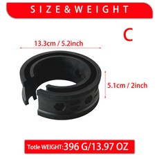 우레탄완충기 자동차 충격흡수 액세서리 2Pcs 범용 다중 모델 충격 흡수 장치 전원 자동 버퍼 쿠션 서스펜션 스프링 범퍼, [04] Black C