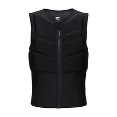 MYSTIC Star Fzip Kite 耐衝擊夾克，輕量化高浮力防撞背心，適用於風箏衝浪、滑水、釣魚等水上運動，前拉鍊設計方便穿脫, 黑_S, 黑