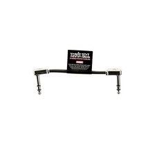 ERNIE BALL FLAT RIBBON 스테레오 패치 케이블 61CM(24인치) (P06410) 블랙, 3 inch, 1팩