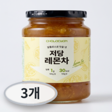 초록원 알룰로스 저당 레몬차, 530g, 3개, 1개입