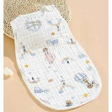 六層紗防踢被 透氣吸汗四層泡泡紗睡袋 背心式嬰兒睡袋 寶寶睡袋 背心式防踢被