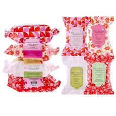 메이크업 제거 물티슈 버라이어티 세트 120개 | 스킨케어 주입 메이크업 리무버 페이셜 클렌징 타월 4팩 히알루론산 나이아신아마이드 콜라겐 및 젖산 함유, Botanicals