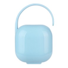 奶嘴收納盒 防塵奶嘴盒 安撫奶嘴收納盒, 1個, 馬卡龍色奶嘴盒-藍, 藍