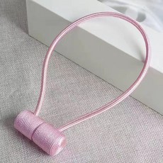 커튼 스트랩 한 쌍 자석 걸이 커튼 버클 끈 북유럽 심플 모던 크리에이티브 큐티 스트랩, 핑크색, 4대 8조 세트