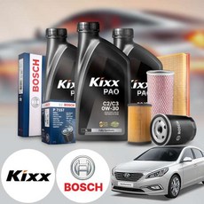 쏘나타(LF)(14~) 1.7d 디젤 킥스 제로 0W30 퍼포먼스 합성엔지오일 필터세트