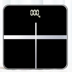 소소마켓 가정용 디지털 체중계 온도표시 베터리형 블랙1개, 1개, 블랙