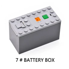 기술 모터 전원 부품 IR 속도 APP 제어 배터리 박스 서보 광 수신기 PF 자동차 빌딩 블록 벽돌, 11 AAA battery box