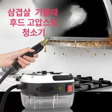 삼겹살 묶은때 기름때 후드청소 2500w 220v 스팀청소기 주방용 가정용 고압스팀청소기 스팀분사기 핸디스팀청소기 화이트 2500W 유, 유럽 규격 220V