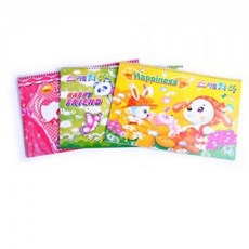 어린이 스케치북 캐릭터 그림 미술 놀이 학용품 문구, 1개, 상세페이지 참조, 랜덤배송