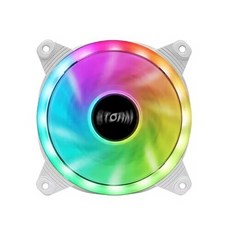 AONE AONE STORM ARGB DOUBLERING 120 (WHITE), PC시스템 쿨러 STORM ARGB DOUBLERING 120 (WHITE), 1개