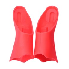 실리콘 자전거 브레이크 변속기 후드 커버 1쌍 자전거 브레이크 레버 후드 컬러풀, 빨간., 1세트