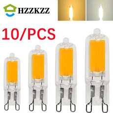 HZZKZZ 슈퍼 밝은 G9 LED 전구 7W 9W 12W15W 220V 유리 램프 정전력 빛 조명 COB, Cold White, G9 220V 7W, 1 PCS, 1개