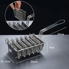 타코튀김기 바스켓 브리또 트레이 스텐 나초 몰드 또띠아, V자형 6칸 팬, 기본 색상