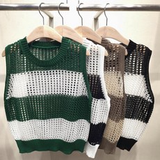 와우캠프 여성 골프 조끼 여름 냉감 매쉬 베스트 골프복 여성골프웨어