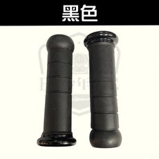 BG少年時代 糯米腸造型機車握把套 附環 舒適防滑, 黑色