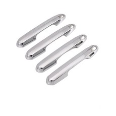 【DriveX】RAV4五代/五代半 ABS門碗飾板 門碗保護貼 拉把飾板 保護殼, 1個, RAV4拉把貼【電鍍銀】