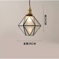 HUGO LIGHTING 法式復古玻璃吊燈，手作懷舊風格餐廳燈飾