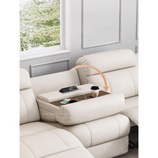 접이식 소파베드 자동 리클라이너 각도조절 침대의자 2인, 완전방수 고마찰력 가죽천/55D고반발 스펀지, 1.80m/대형2인용/올 전동조절