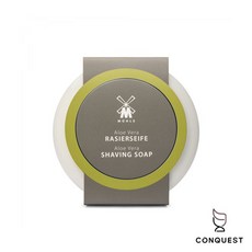 CONQUEST 德國 MUHLE RN2AV 蘆薈刮鬍皂陶瓷皂碗組，溫和保濕，刮鬍護膚一次完成, 1個, 65g