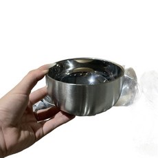 食品級不鏽鋼兒童餐碗 橫柴狗圖案 加厚防燙, 無圖款 本色小碗, 1個, 如圖所示