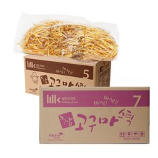 고구마스틱 5kg /참 고구마스틱/업소용 채고구마, 1박스