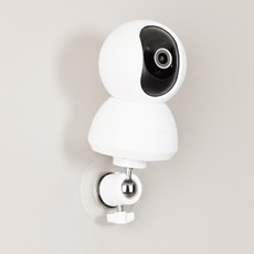 집똑똑이 벽걸이 무타공 홈캠 cctv 거치대, 1개, 화이트