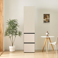 집무드 도피오 월플렉스 비스포크 2단서랍 긴문 수납장 500, 크림화이트, 화이트