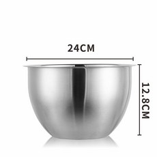 不銹鋼加深加厚防濺打蛋盆 - 廚房家用烘焙打發奶油, 專業打蛋盆【特大】, 1個
