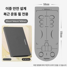 복근운동 매트 패드 받침 슬라이드 블랙블루 장비 복부 체위선 요가 홈트, 보호 세트 위치선 매트 패드 4cm B, 기본 모델명/품번