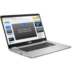 ASUS 크롬북 C523 15.6인치 FHD 나노엣지 디스플레이 180도 힌지 인텔 셀러론 N3350-프로세서 4GB LPDDR4-RAM 64GB 스토리지 크롬 OS, ASUS 크롬북 C523, 15.6인치 FHD 나노엣지, 1개