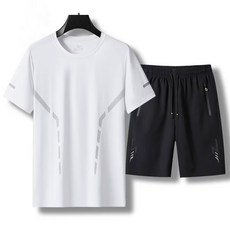 UPPERCUT 여름 운동복 반팔 트레이닝복 세트 퀵드라이 쿨링 러닝복 헬스 테니스복 탁구복 단체복 남녀공용