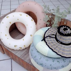 心形游泳圈 成人愛心網紅泳圈 充氣腋下浮圈 防側滑戶外救生圈, 1個, 仙人掌圈,愛心圈加厚60款