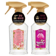 아우라 섬유향수 윌유메리미 400ml + 스모키머스크 400ml, 1개