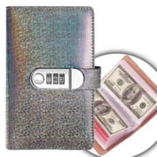 마루네 비밀 잠금 지폐 수집 앨범, 스타라이트블랙(반짝이), 1개, 50매