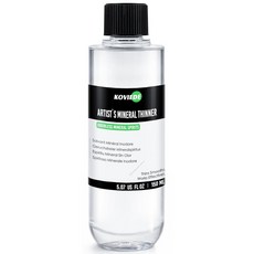 코비데 무취 미네랄 스피릿 5.07 플로즈 150ml - 유화용 정제 고도로 정제된 페인트 용매 청소 브러시 및 아티스트 배지, 5.07 oz (150ml)