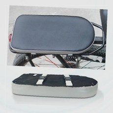 자전거 뒷좌석 쿠션 패드 승객용 안장 매트 짐받이 보조시트 논슬립, 1개, 상세페이지 참조