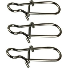 100개 듀오 잠금 스냅 크기 08 검정색 좋은 회전식 견고한 링 스테인리스 스틸 미국 낚시용 태클 키트 강도 26파운드220파운드, 6#-110LB-100PCS, 1개