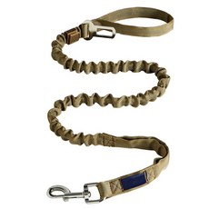 【PetHaus】寵物牽繩 軍事風迷彩 防暴衝牽繩 汽車安全扣 舒適高彈力牽繩, 荒漠土, 1個