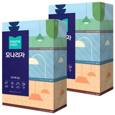 모나리자 천연펄프 미용티슈 2겹, 300매, 6개