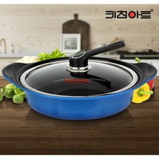 국내생산 키친아트 양수 전골 냄비 28cm, 블루, 1개