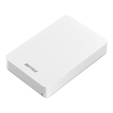 BUFFALO USB3.1(Gen.1) 대응 내충격 휴대용 HDD 4TB 화이트 HD-PGF4.0U3-GWHA
